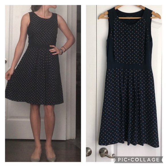 Tommy Hilfiger navy a-line dress - Picture 1 of 4